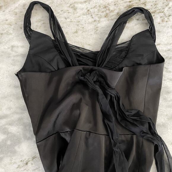 Betsey Johnson Vintage 90s Pencil Dress Size 8 M Black Y2K Whimsigoth Goth USA - Picture 5 of 16